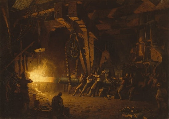 Forging the Shaft Art Print by John Ferguson Weir - 8x10