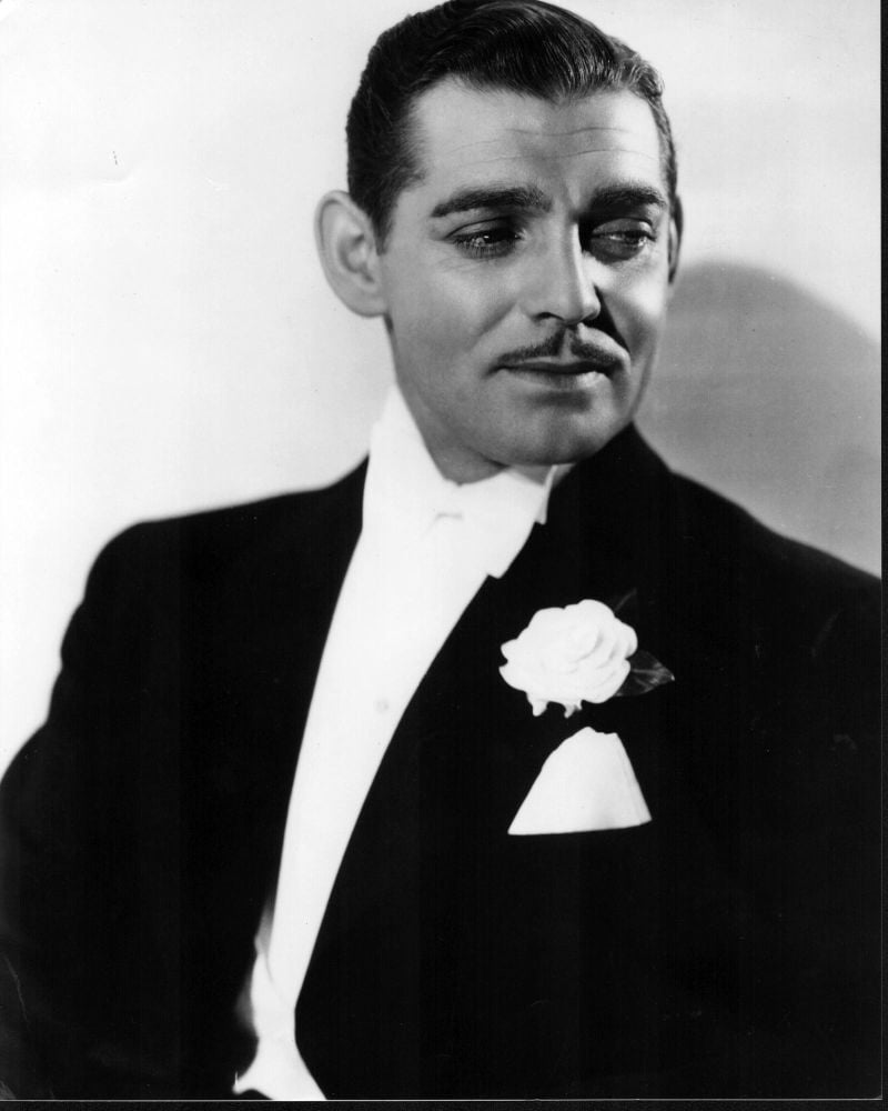 Clark Gable in tuxedo black and white photo print