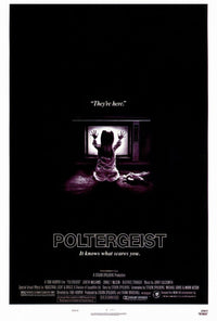 Poltergeist movie poster print showcasing classic horror art.