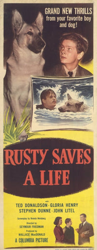 Rusty Saves a Life Movie Poster 11x17 - Heartwarming film art.