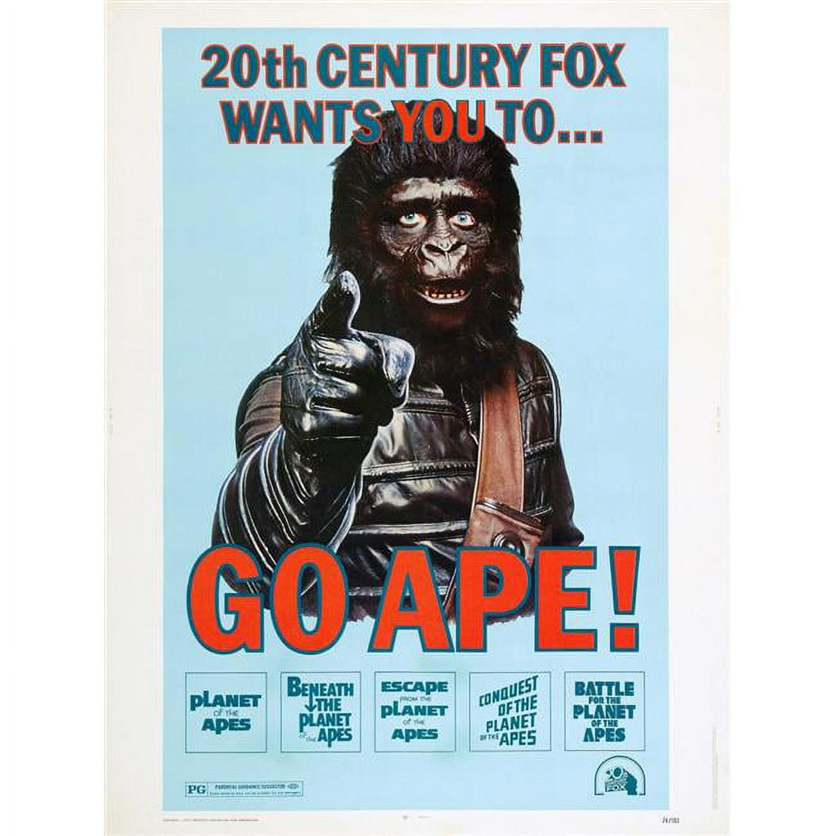 1974 Planet of the Apes Movie Poster Masterprint