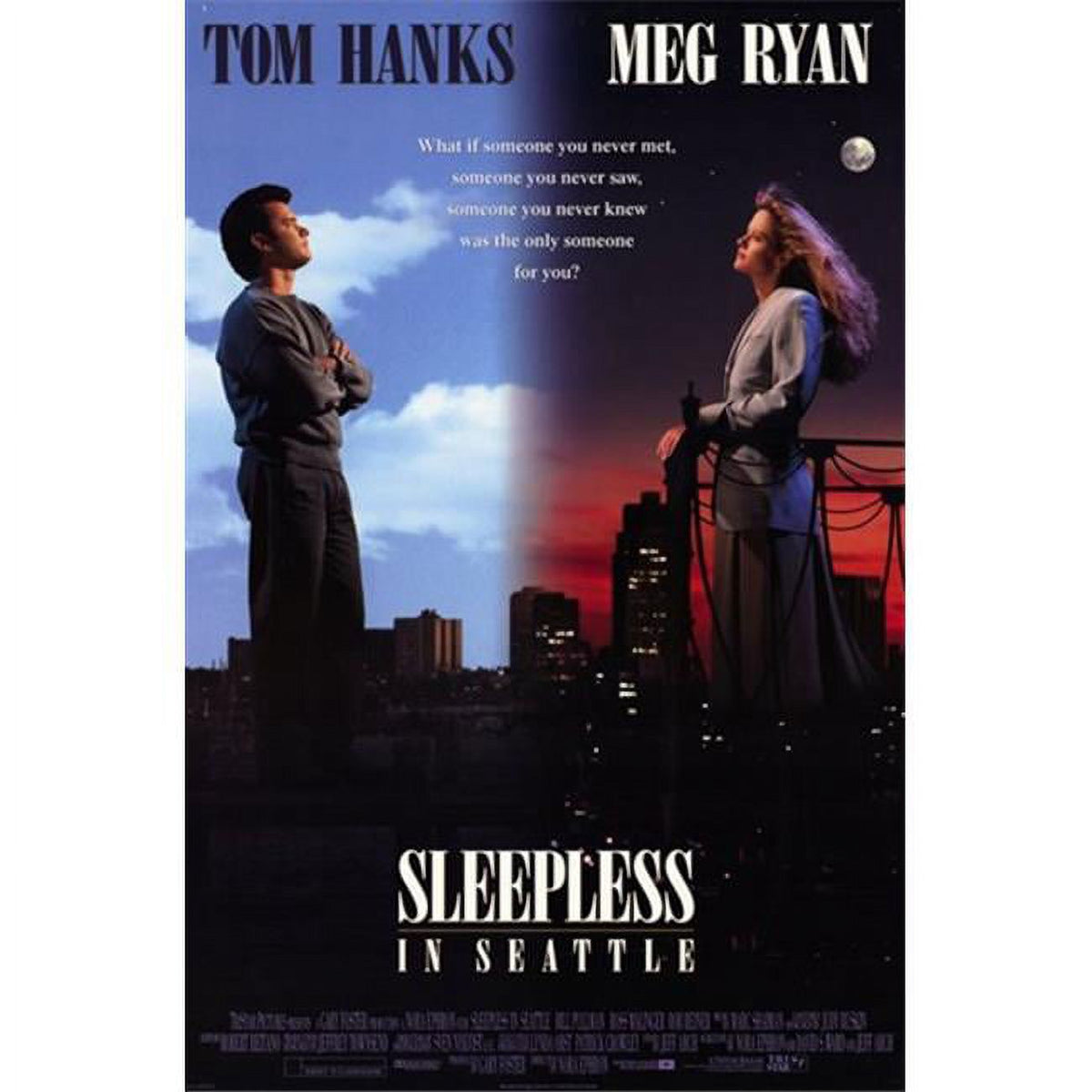 Sleepless in Seattle Movie Poster - 11x17 Print featuring iconic imagery from the romantic film.