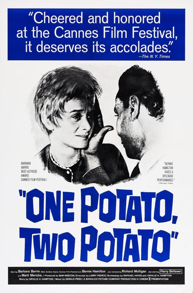 One Two Potato Us movie poster print featuring Barbara Barrie and Bernie Hamilton.