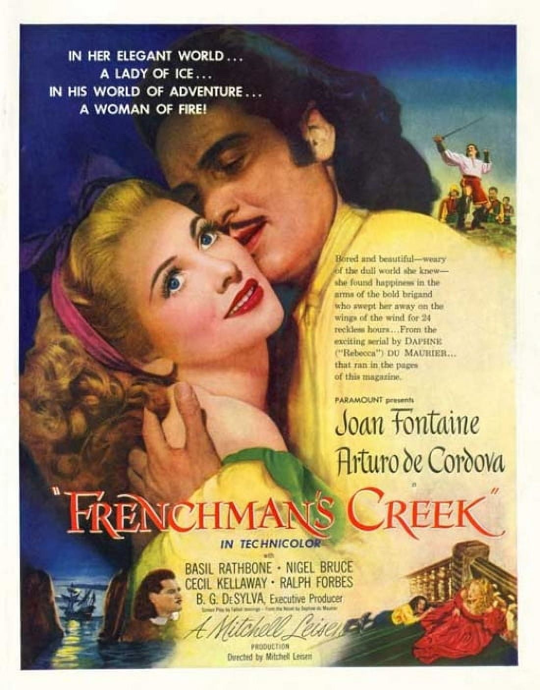 Frenchman's Creek Movie Poster 11x17 - Classic Film Art