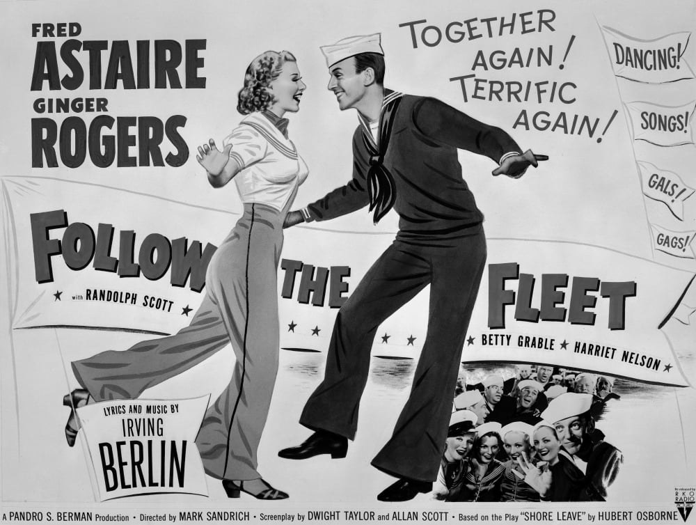 Fred Astaire and Ginger Rogers Follow the Fleet Movie Photo Print