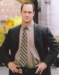 Christopher Meloni stylish coat portrait photo print.