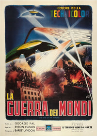 The War Of The Worlds movie masterprint poster (1953) Italian art
