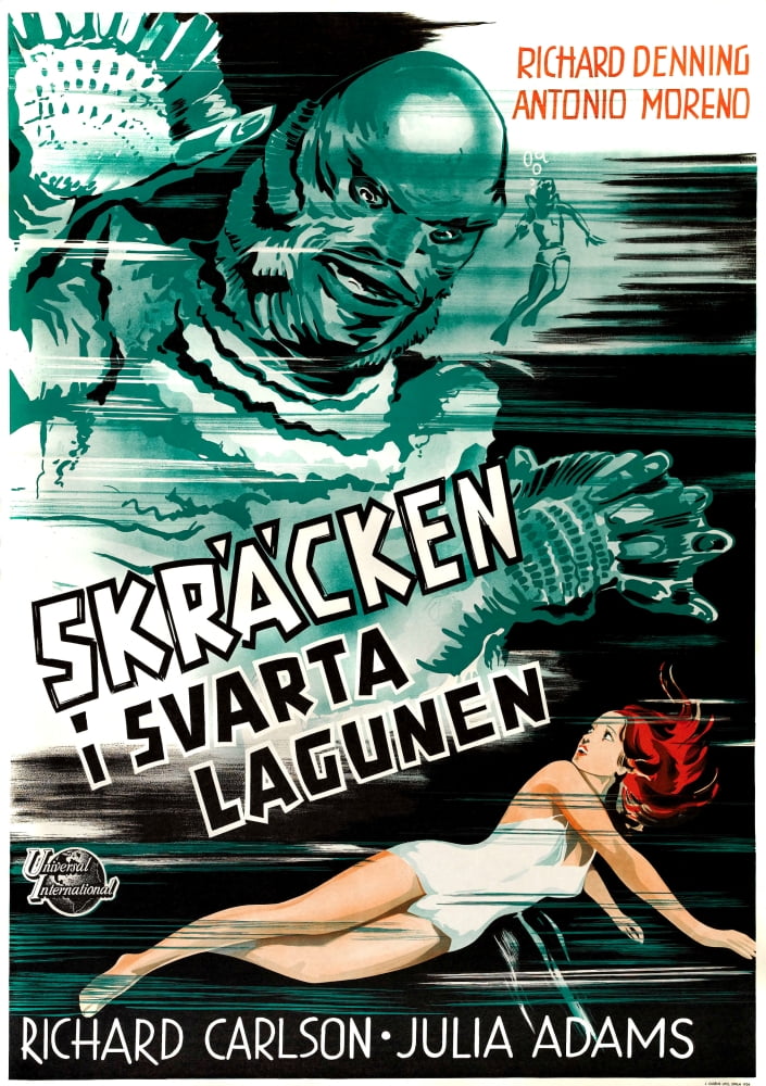 Creature From The Black Lagoon 1954 Movie Masterprint Poster Print