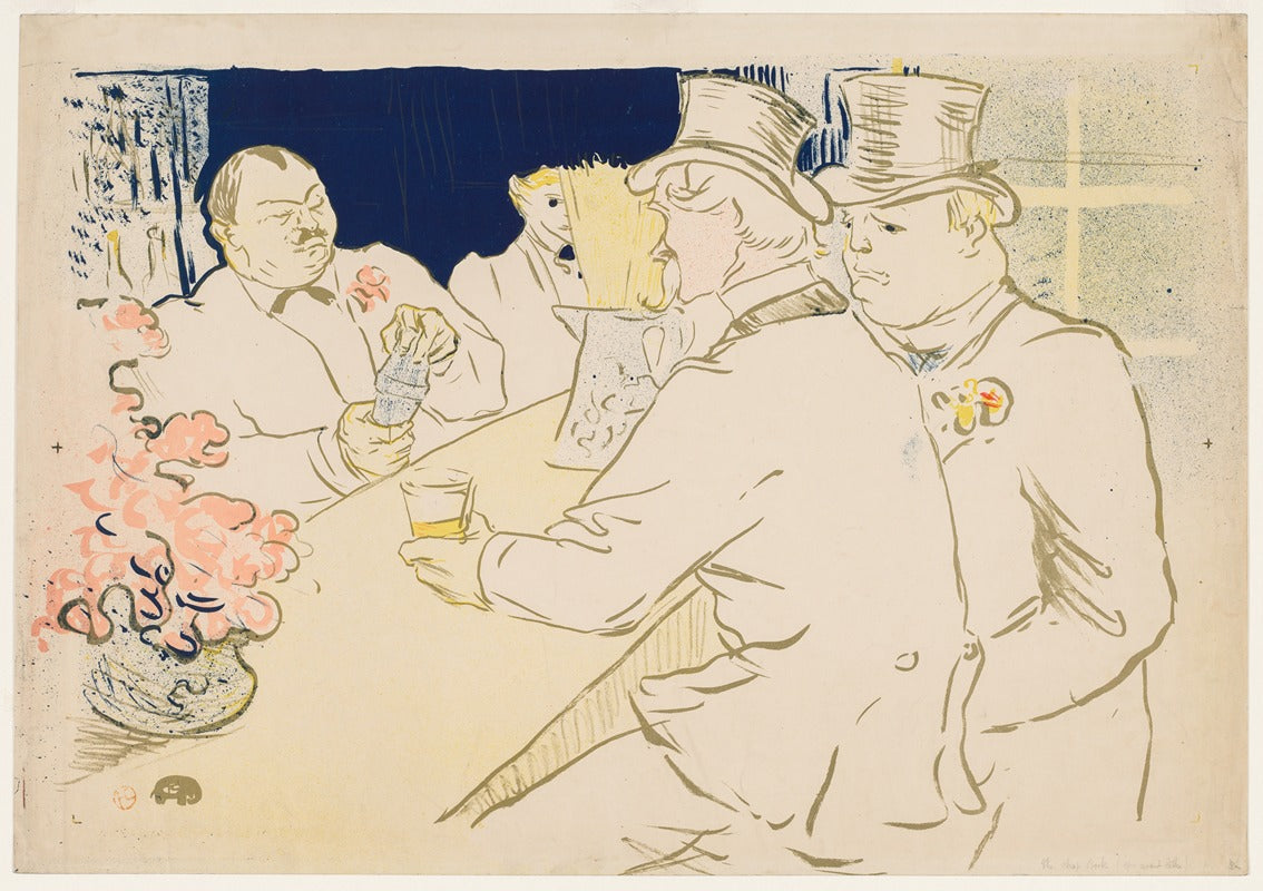 The Irish and American Bar Rue Royale (1896) art print by Henri de Toulouse-Lautrec