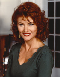 Beth Broderick portrait in green blouse photo print