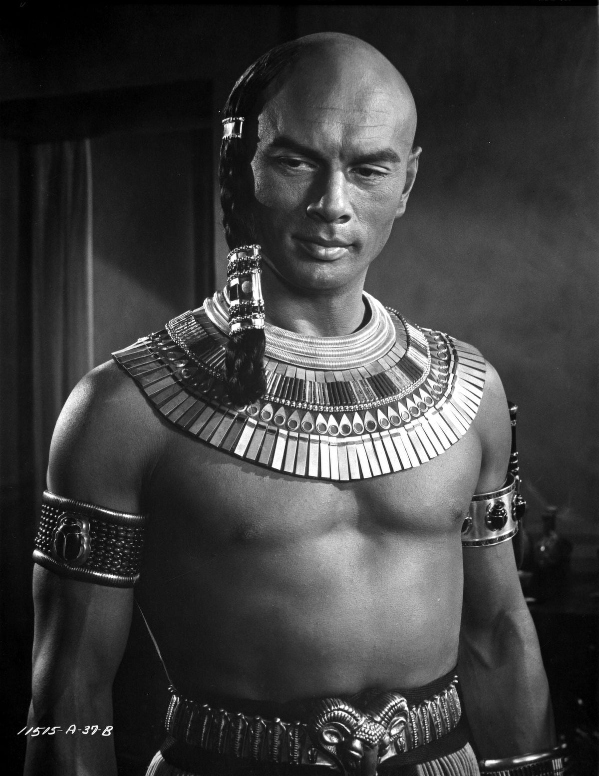 Yul Brynner Egyptian Costume Photo Print - vintage film art