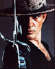Antonio Banderas in costume with sword as Zorro photo print.