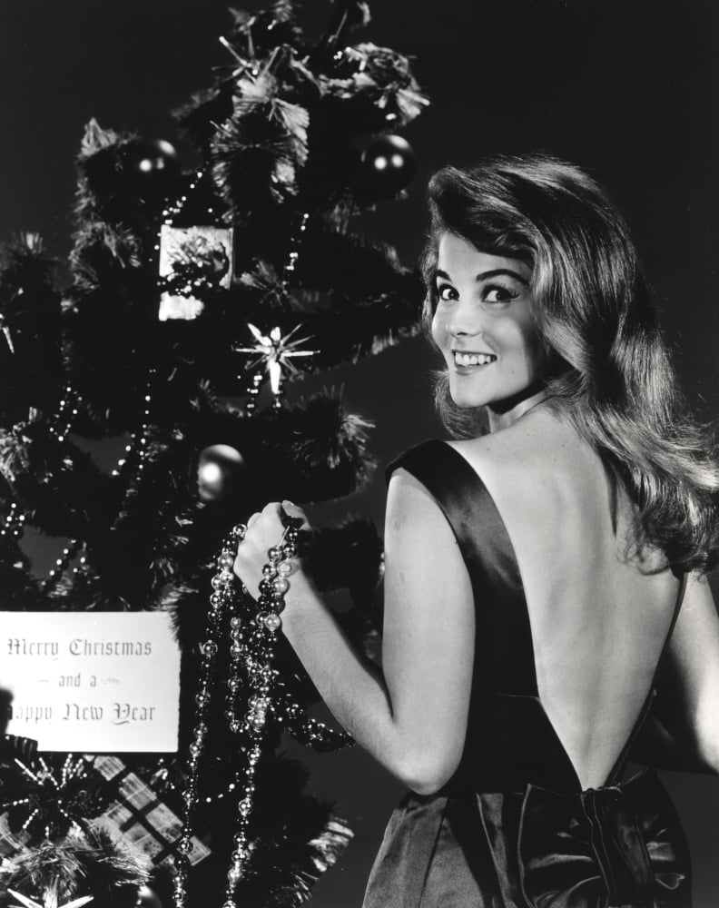 Ann-Margaret Christmas Tree Photo Print in festive decor