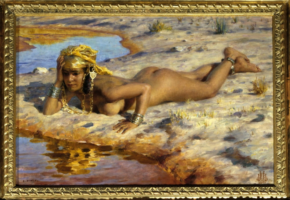 Etienne Dinet poster print showcasing vibrant artistic details.
