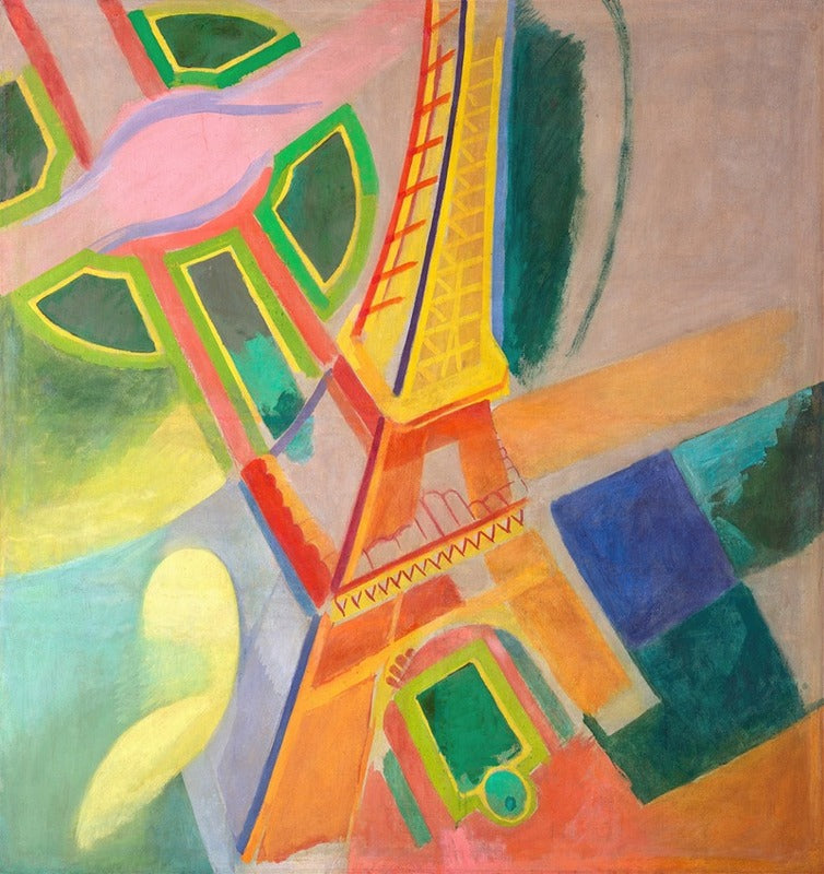 Eiffel Tower Poster Print by Robert Delaunay, 1924 artwork