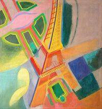 Eiffel Tower Poster Print by Robert Delaunay, 1924 artwork