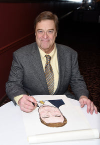 John Goodman Front Page Cast Caricature Print - 8x10 Photo by Derek Storm