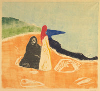 Fine art print of Two Women on the Shore, available in multiple sizes.
