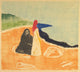 Fine art print of Two Women on the Shore, available in multiple sizes.