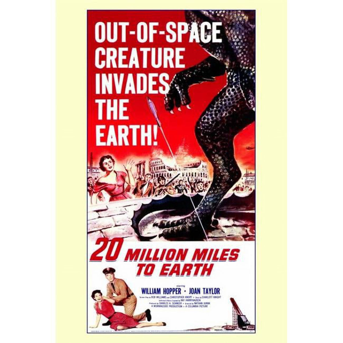 20 Million Miles to Earth Movie Poster Print - Vintage Film Art