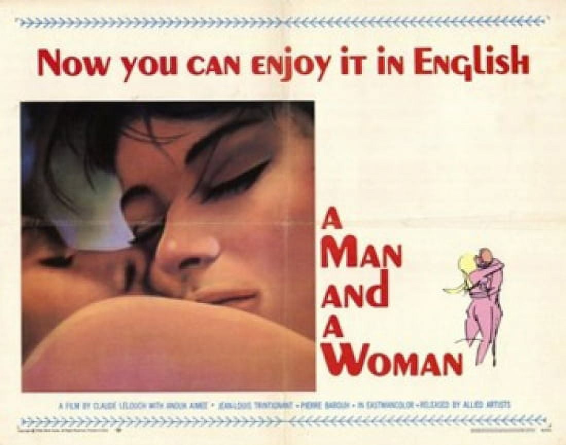 Man and a Woman Movie Poster 17x11 - Classic film art print.