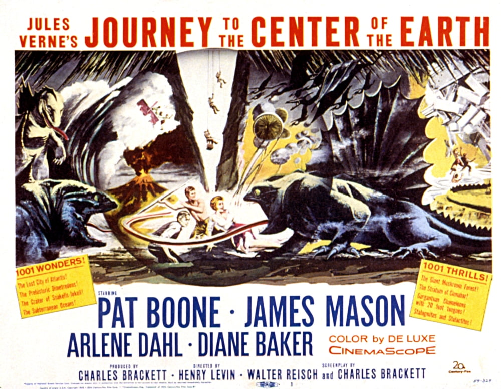 Journey to the Center of the Earth 1959 movie poster print