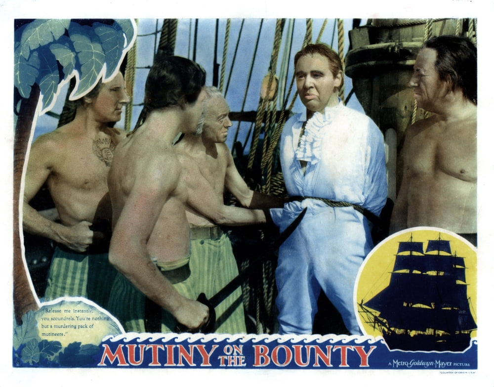 Mutiny on the Bounty 1935 Movie Masterprint Poster featuring Charles Laughton
