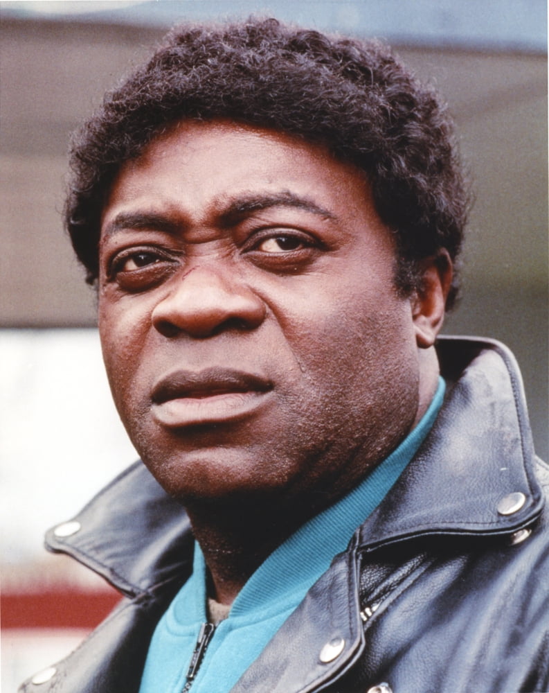 Yaphet Kotto close-up portrait photo print showing actor in a black jacket.