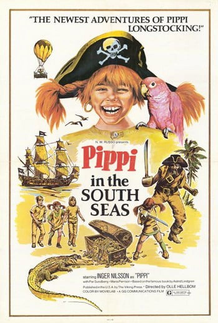 Pippi in the South Seas Movie Poster 11x17 print