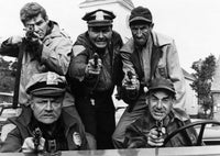 The Russians Are Coming movie photo print featuring Brian Keith, Cliff Norton, and Jonathan Winters.