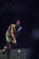 Billie Jean King playing tennis action photo print
