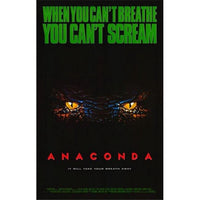 Anaconda movie poster print featuring a thrilling jungle scene.