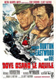 Where Eagles Dare movie poster featuring Clint Eastwood and Richard Burton in 1968