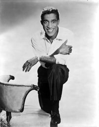Sammy Davis Jr. kneeling photo print capturing the iconic musician.