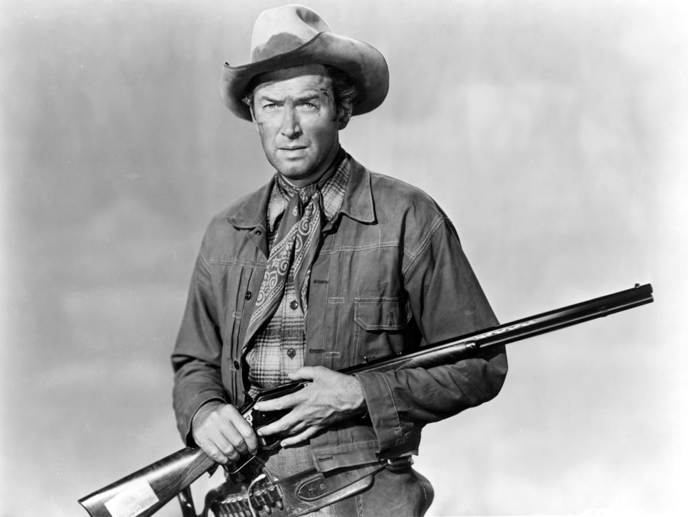 Winchester '73 Movie Masterprint Poster featuring James Stewart