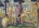 Naked Men in Landscape art print by Edvard Munch on premium heavy stock paper.