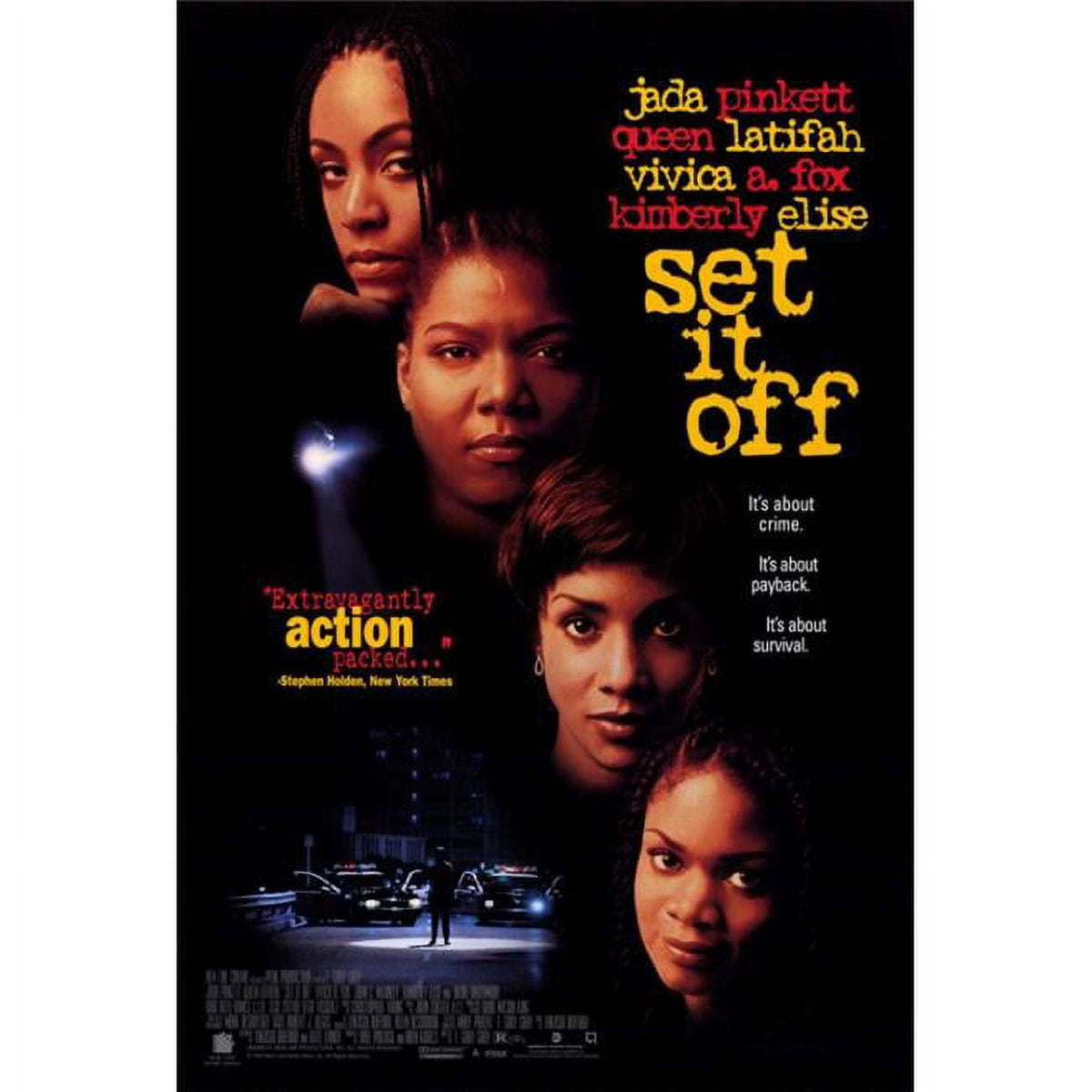 Set It Off Movie Poster Print featuring iconic film characters and scenes.