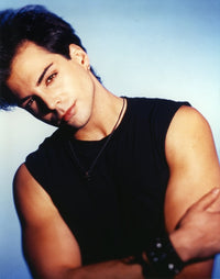 Richard Grieco posed in black tank top photo print.