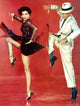 Cyd Charisse dancing with Fred Astaire photo print, capturing classic Hollywood elegance.