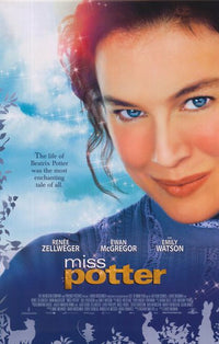 Miss Potter movie poster print featuring whimsical art.