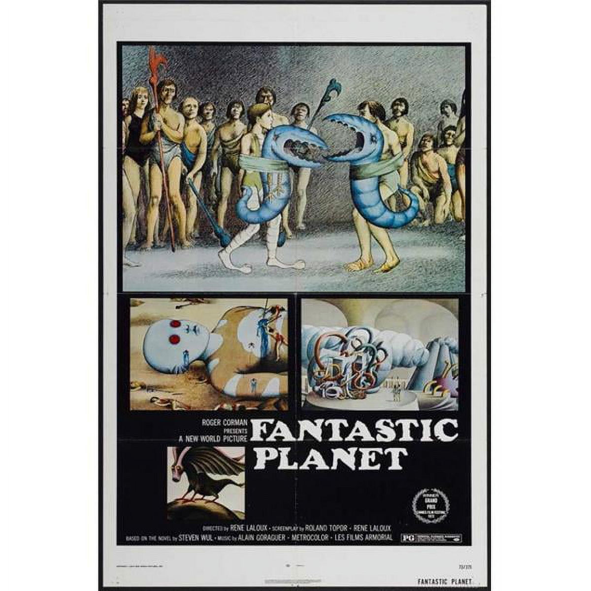 Fantastic Planet Movie Poster 11x17 print featuring surreal sci-fi artwork.