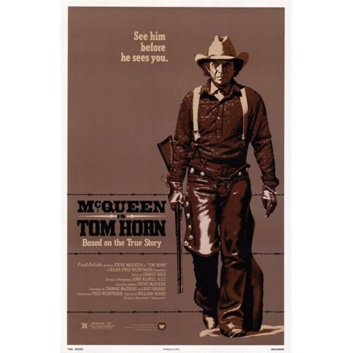 Tom Horn Movie Poster 11x17 print showcasing classic Western film art.