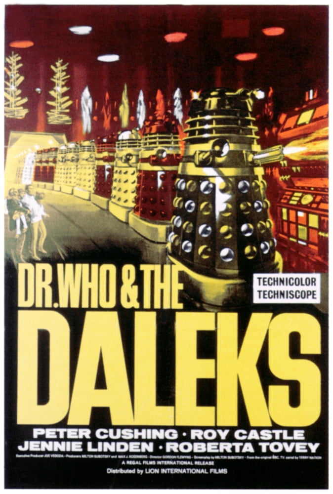 Dr. Who and the Daleks 1965 Movie Masterprint Poster in vibrant colors.