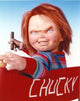 Chucky Holding Tobacco in Stripes Photo Print