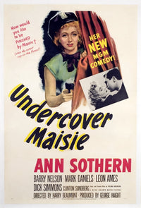 Undercover Maisie Ann Sothern 1947 Movie Masterprint Poster