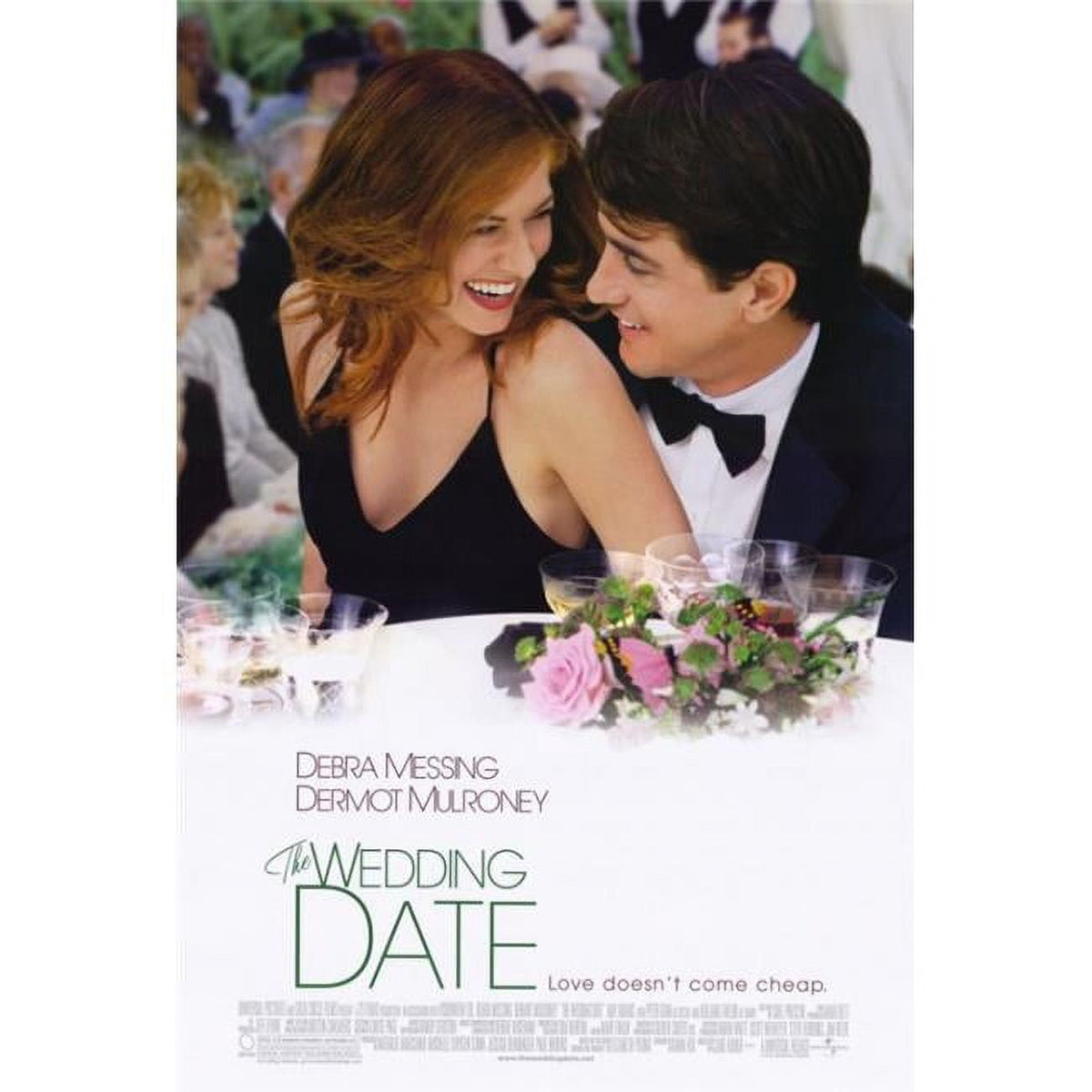 The Wedding Date Movie Poster Print 27x40 showcasing vibrant colors and romantic imagery.