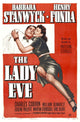 The Lady Eve movie poster print featuring Henry Fonda and Barbara Stanwyck.