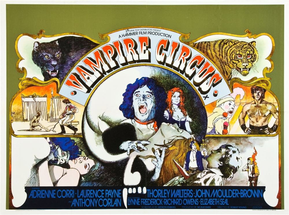 Vampire Circus Movie Poster Masterprint featuring David Prowse