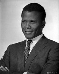 Sidney Poitier iconic photo print available in multiple sizes.