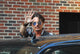 Johnny Depp arriving at The Late Show with David Letterman photo print.